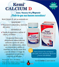 Kemi Calcium D x 90 Tabletas